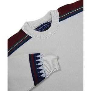 Vintage Men's XL Extra Large ROBERT BRUCE Sweater Pullover Crew WOOL GEOMETRIC‎